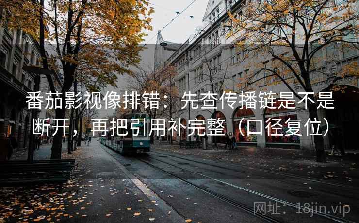 番茄影视像排错：先查传播链是不是断开，再把引用补完整（口径复位）