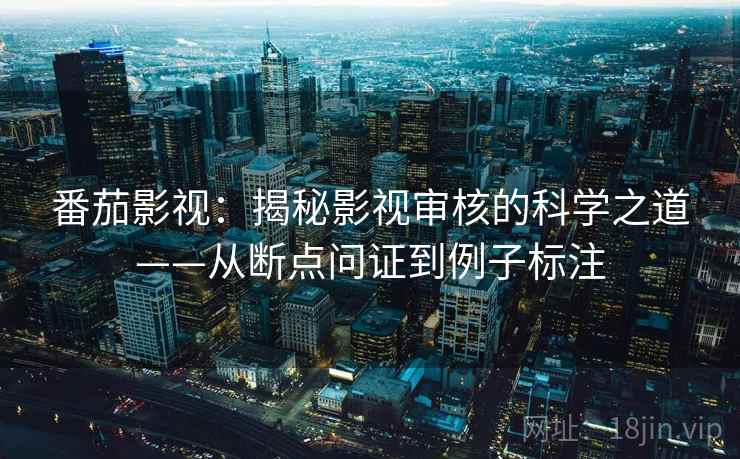 番茄影视:揭秘影视审核的科学之道——从断点问证到例子标注 番茄影视:揭秘影视审核的科学之道——从断点问证到例子标注